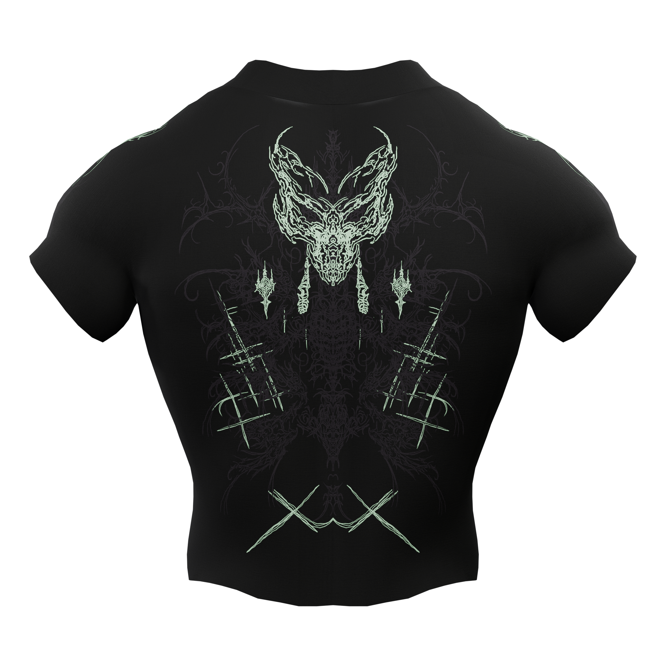 Prime Arc Zip Compression Tshirt Half Sleeve - Green/Black