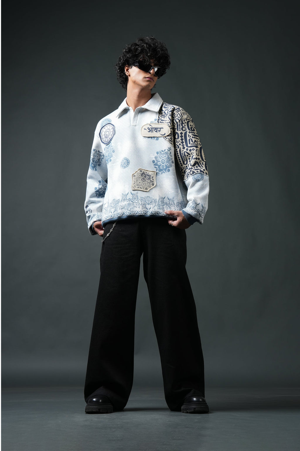 Ekanti-Kari Collared Sweatshirt