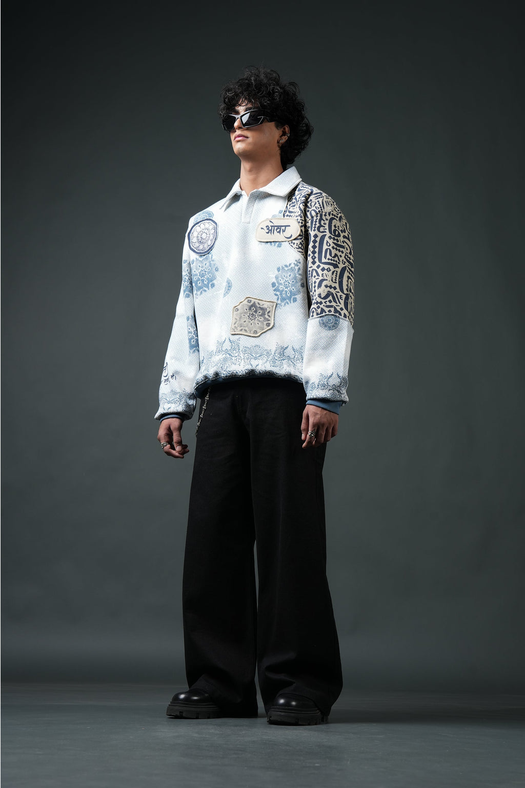 Ekanti-Kari Collared Sweatshirt