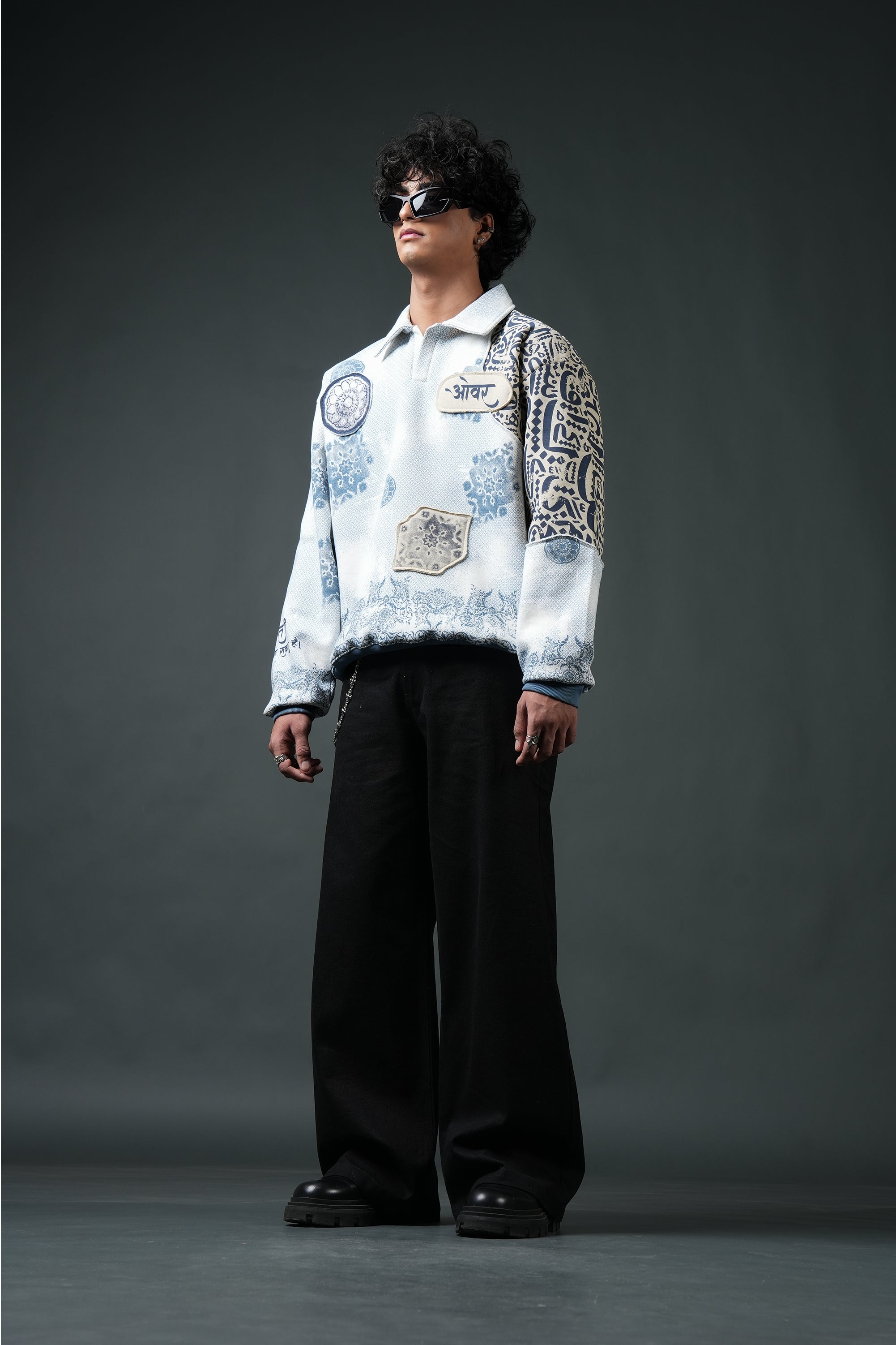 Ekanti-Kari Collared Sweatshirt