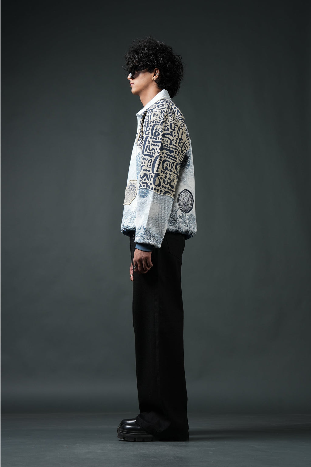 Ekanti-Kari Collared Sweatshirt
