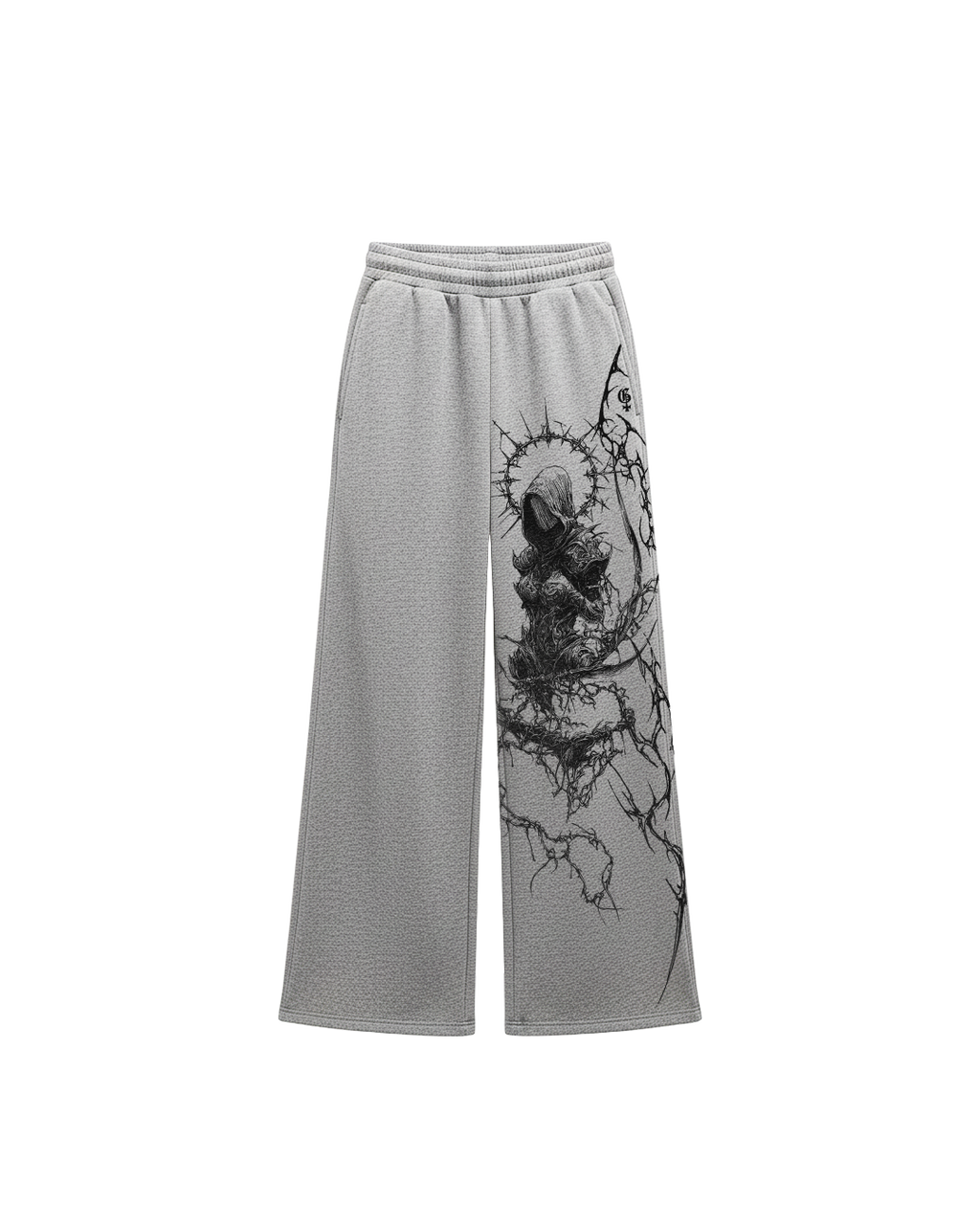 Xyra Grey Unisex Straight Fit Baggy Pants