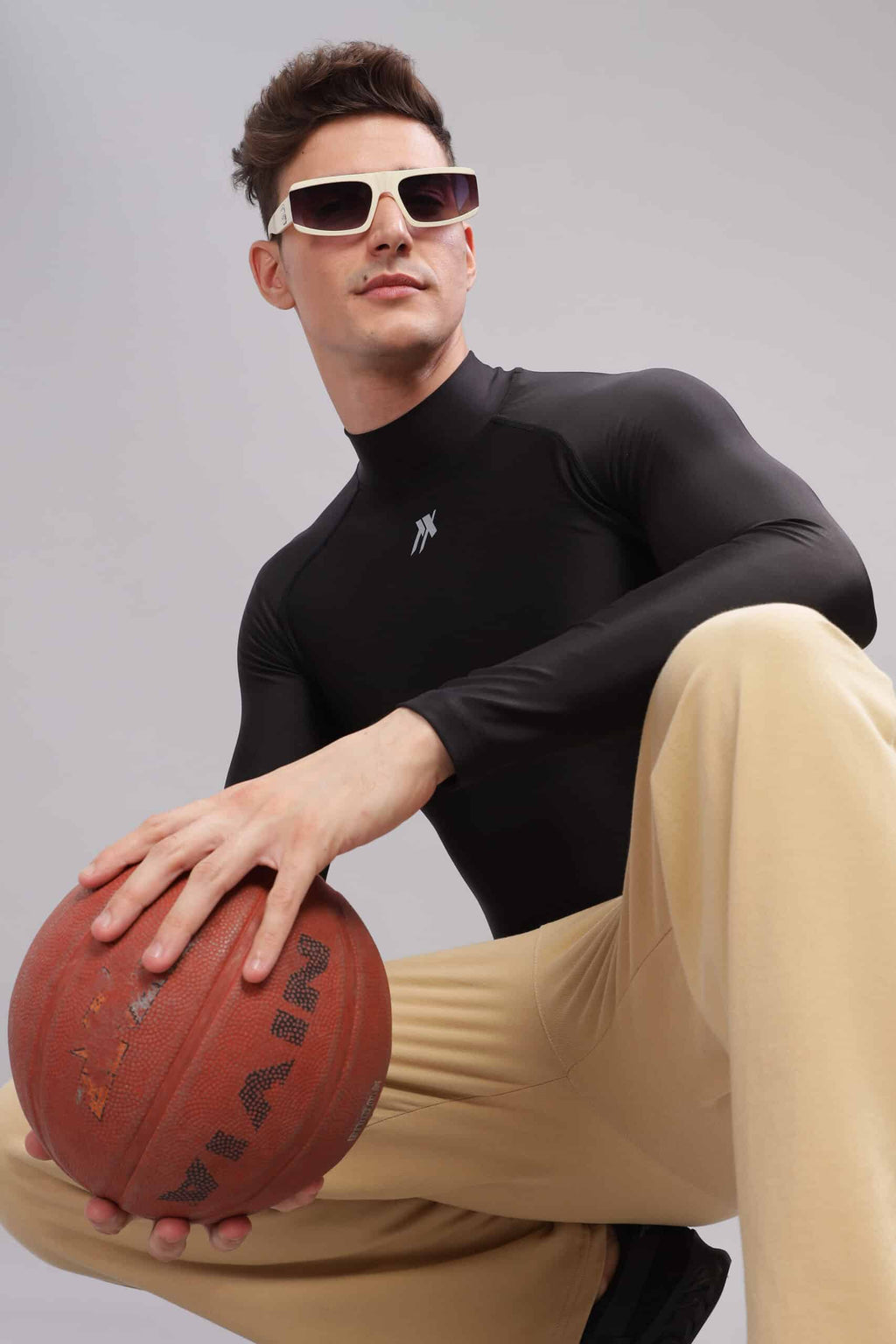High Neck Compression Tshirt Half Sleeve